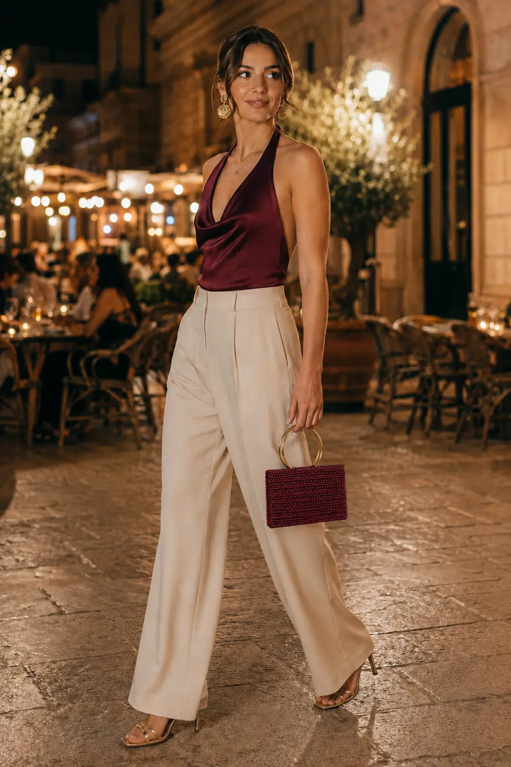 Essenza - Borsa mini bag con manici gioiello in coda di topo realizzata a mano