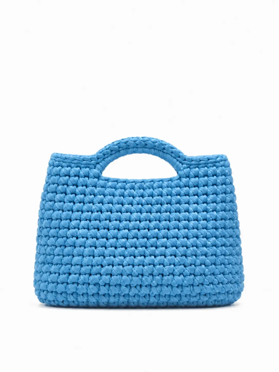 Jolie - Borsa a bauletto media con manici integrati in fettuccia realizzata a mano