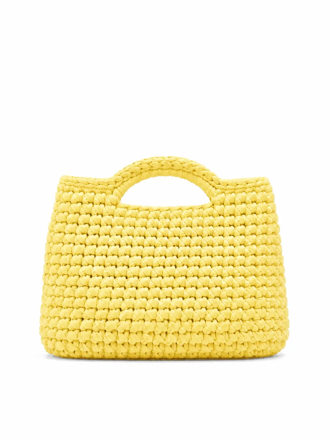 Jolie - Borsa a bauletto media con manici integrati in fettuccia realizzata a mano