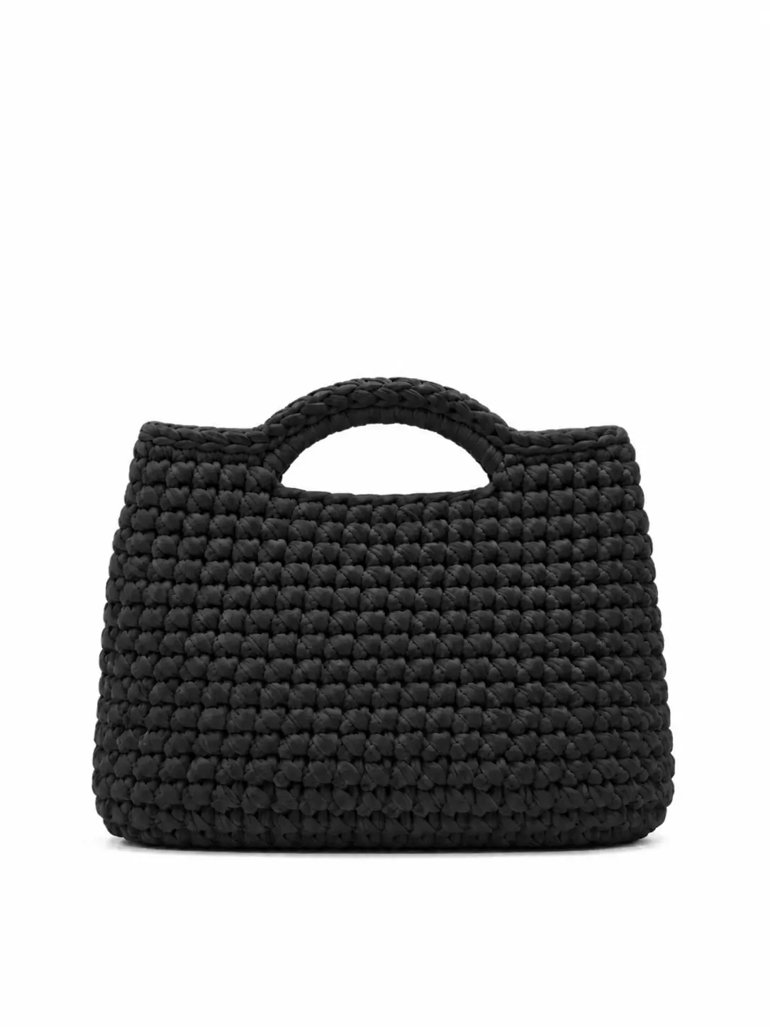 Jolie - Borsa a bauletto media con manici integrati in fettuccia realizzata a mano