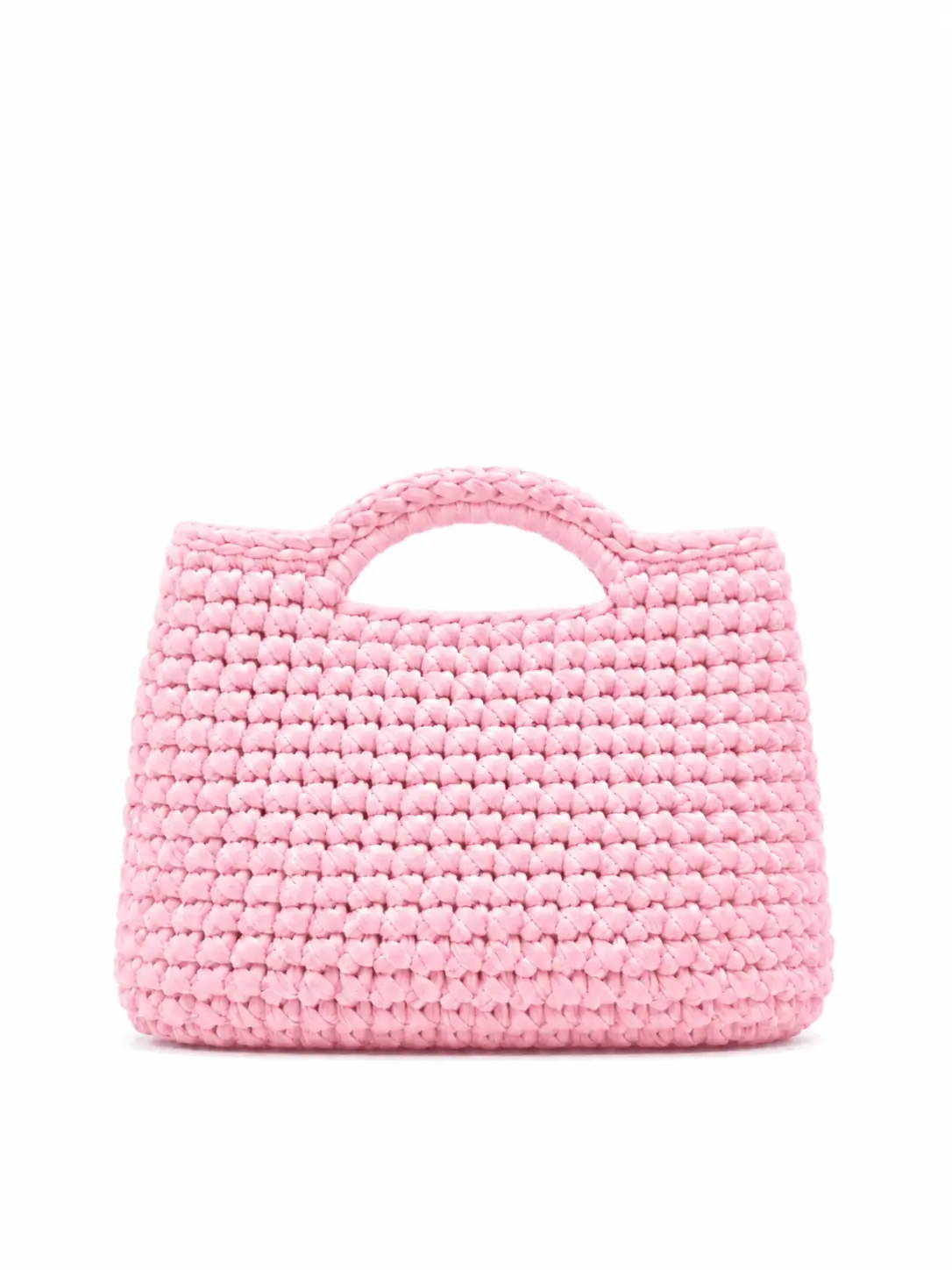 Jolie - Borsa a bauletto media con manici integrati in fettuccia realizzata a mano