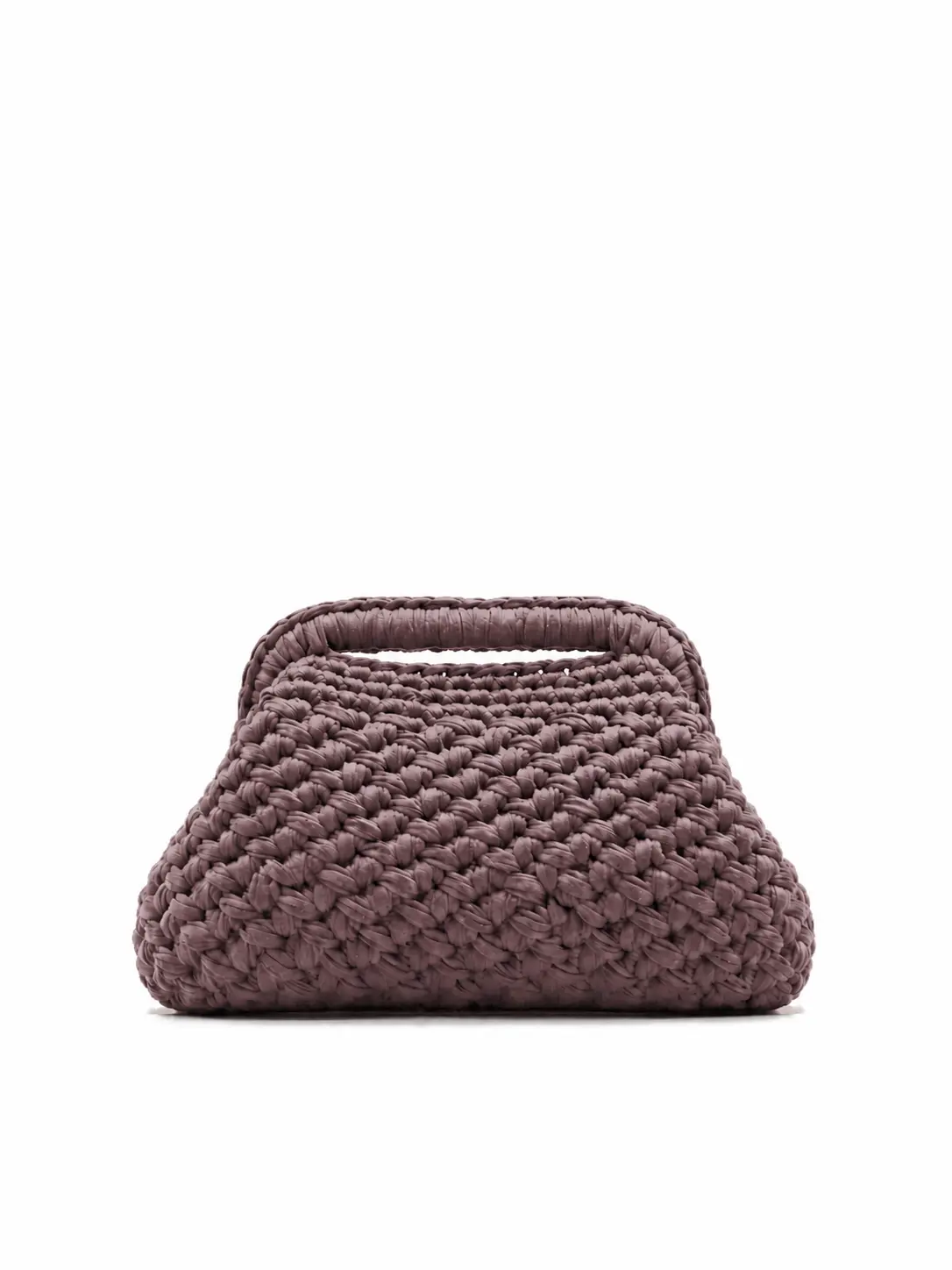 Intreccio - Borsa clutch grande in fettuccia realizzata a mano